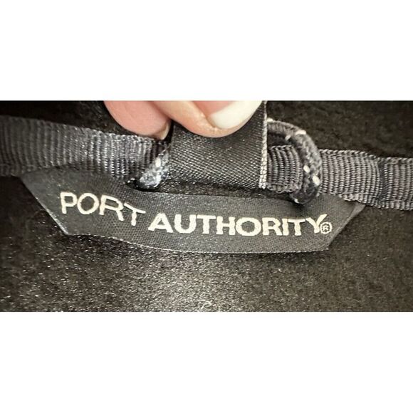 Port Authority Vest Men's L Black Brindiamo Premium Whiskey Full Zip Fleece - Picture 3 of 10